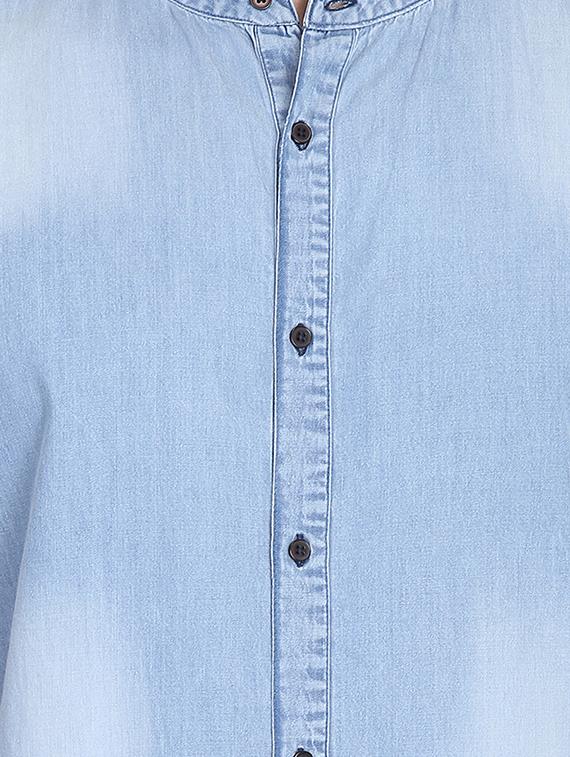 blue color bflock casual shirt - 16702034 - Zoom Image - 5