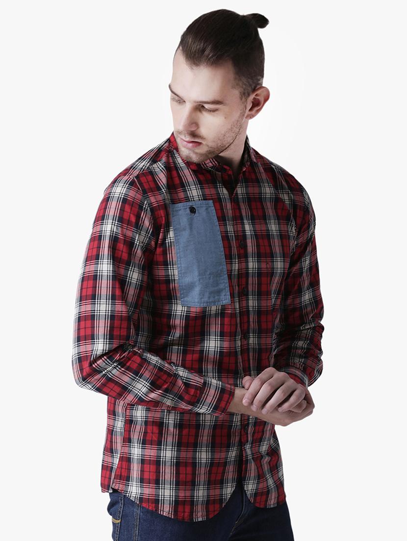 red checkered casual shirt - 16702036 - Zoom Image - 2