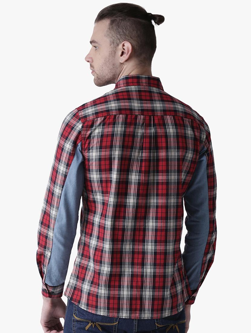 red checkered casual shirt - 16702036 - Zoom Image - 3