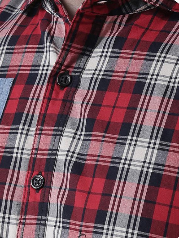 red checkered casual shirt - 16702036 - Zoom Image - 5
