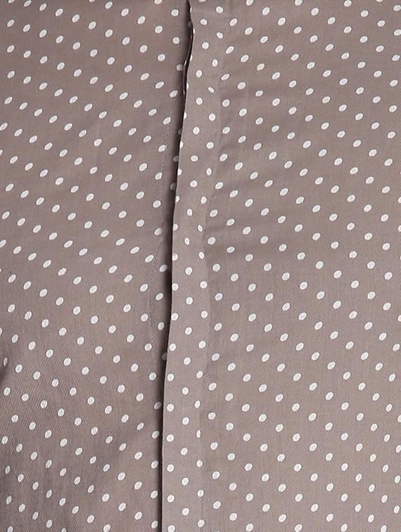 beige polka dot casual shirt - 16702052 - Zoom Image - 5