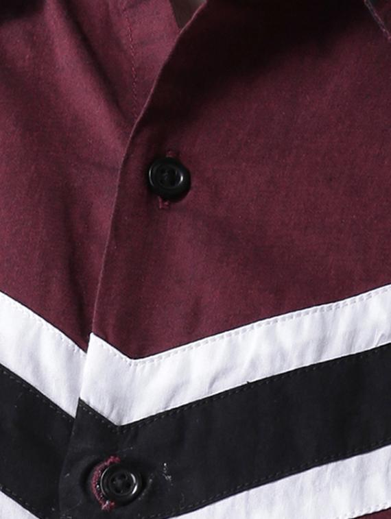 red printed casual shirt - 16702055 - Zoom Image - 5