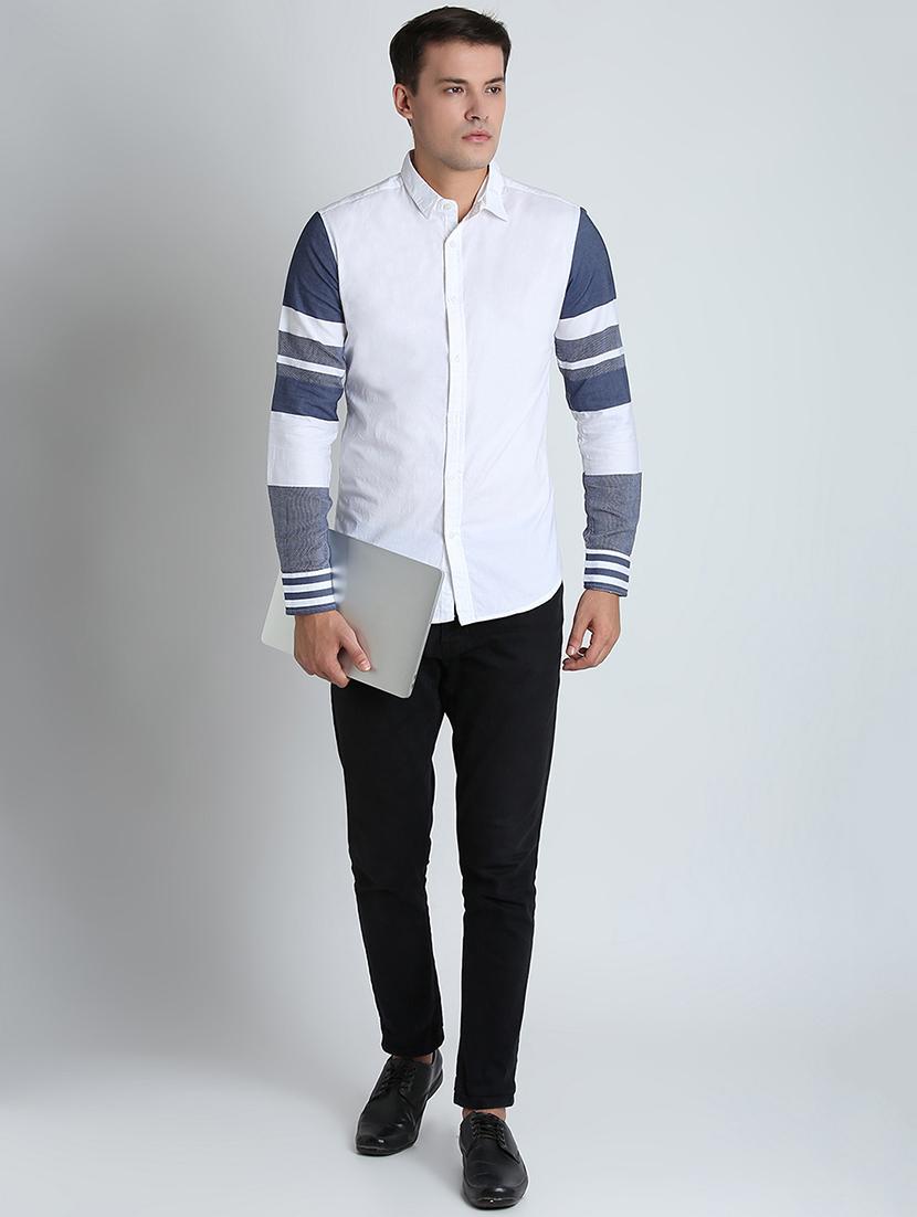 white striped casual shirt - 16702095 - Zoom Image - 4