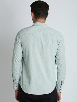 green checkered casual shirt - 16702097 - Standard Image - 3