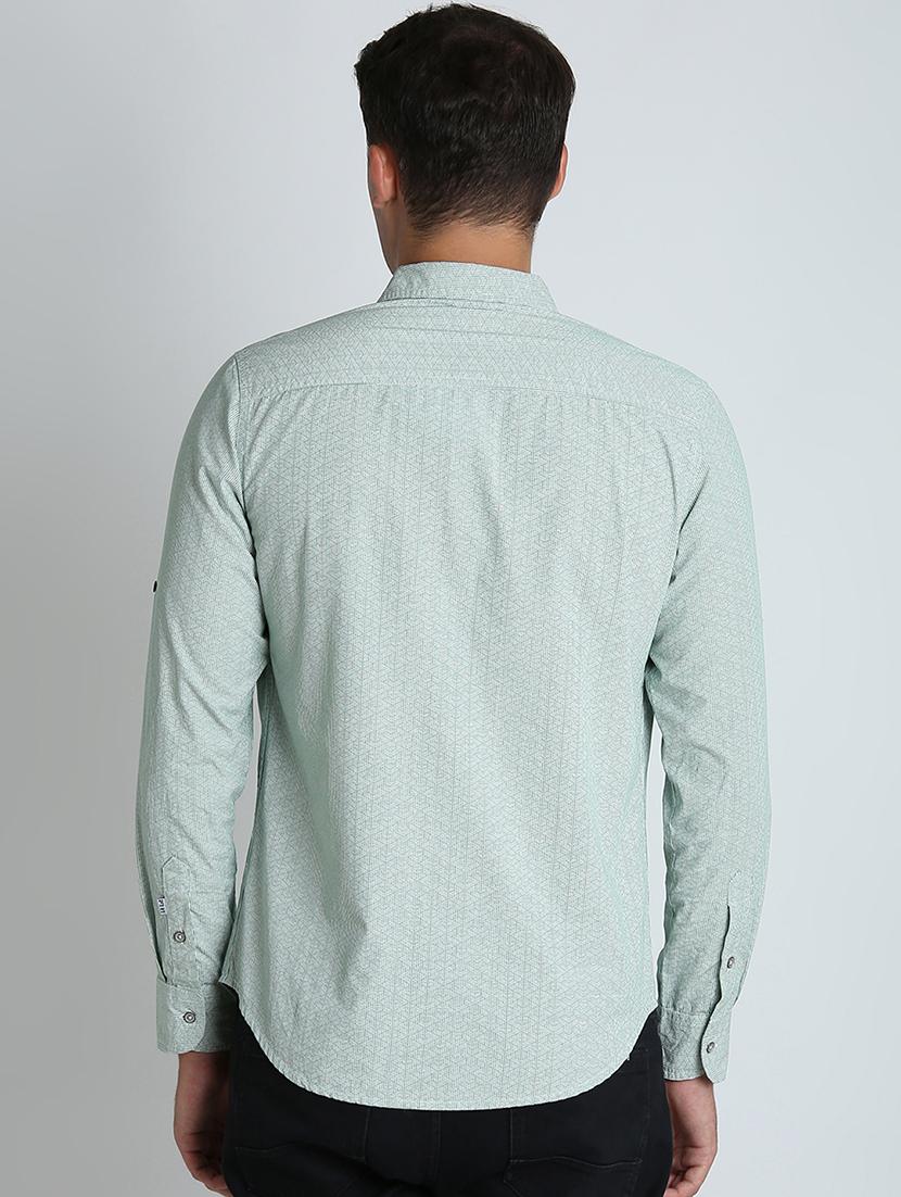 green checkered casual shirt - 16702097 - Zoom Image - 3