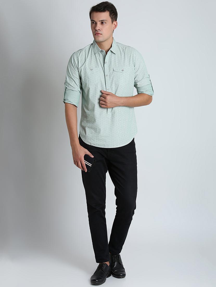 green checkered casual shirt - 16702097 - Zoom Image - 4