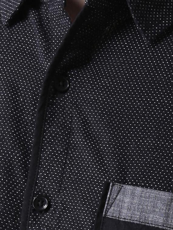 black printed casual shirt - 16702098 - Zoom Image - 5
