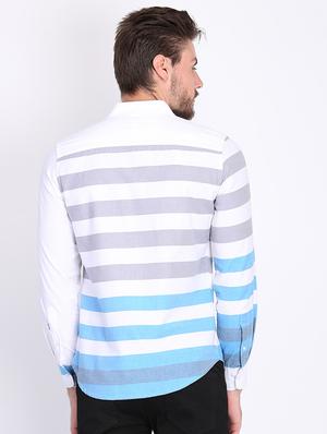 white striped casual shirt - 16702102 - Standard Image - 3