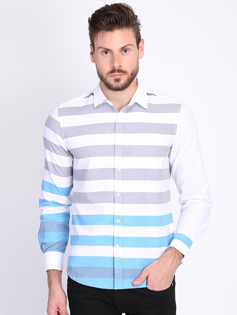 white striped casual shirt - 16702102 - Zoom Image - 1