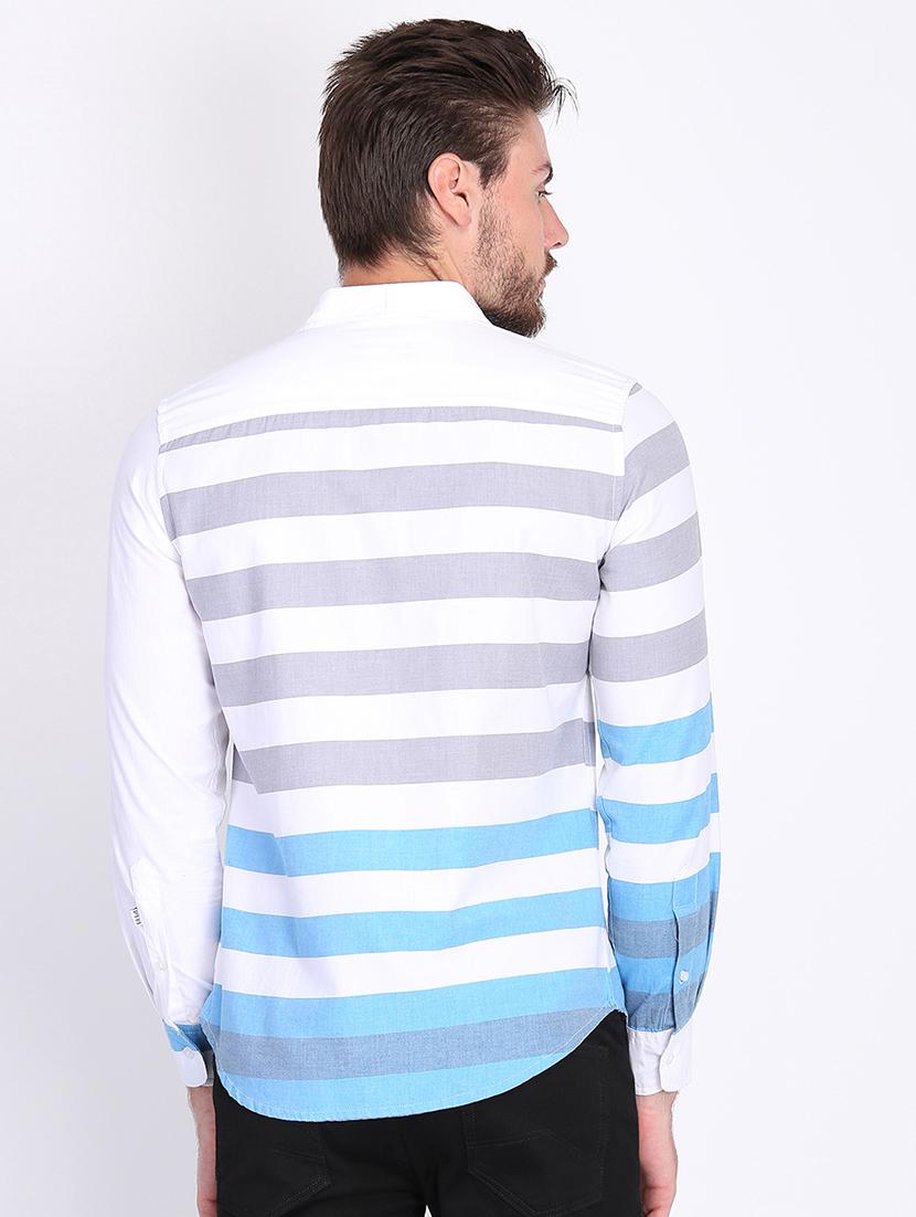 white striped casual shirt - 16702102 - Zoom Image - 3