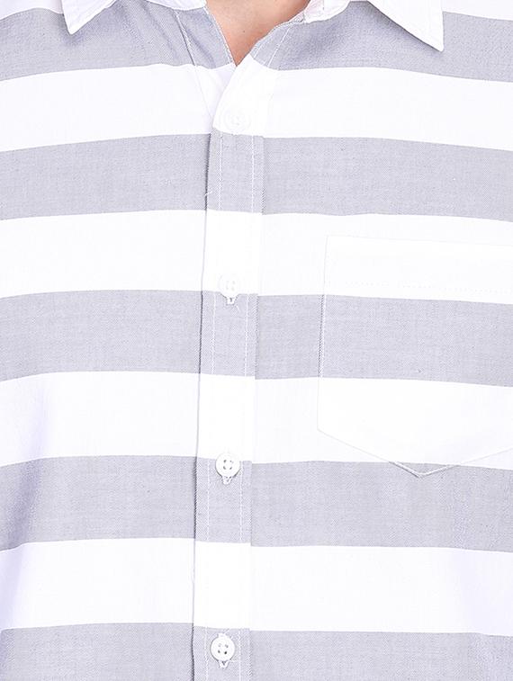 white striped casual shirt - 16702102 - Zoom Image - 5