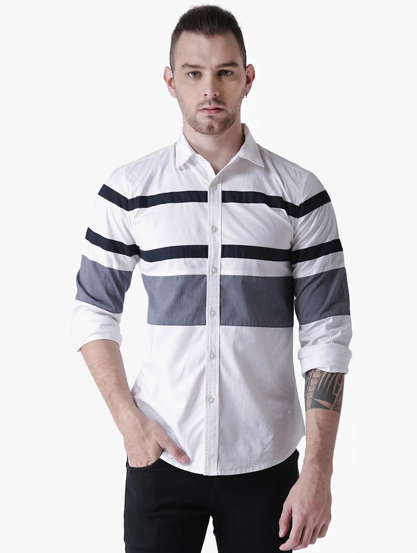 white striped casual shirt - 16702128 - Zoom Image - 1
