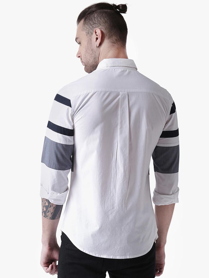 white striped casual shirt - 16702128 - Zoom Image - 3