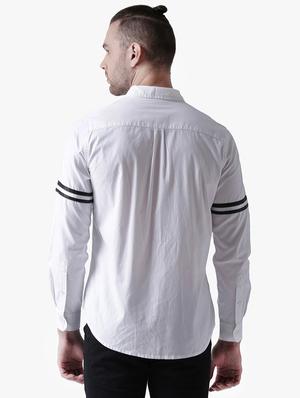 white taped casual shirt - 16702140 - Standard Image - 3