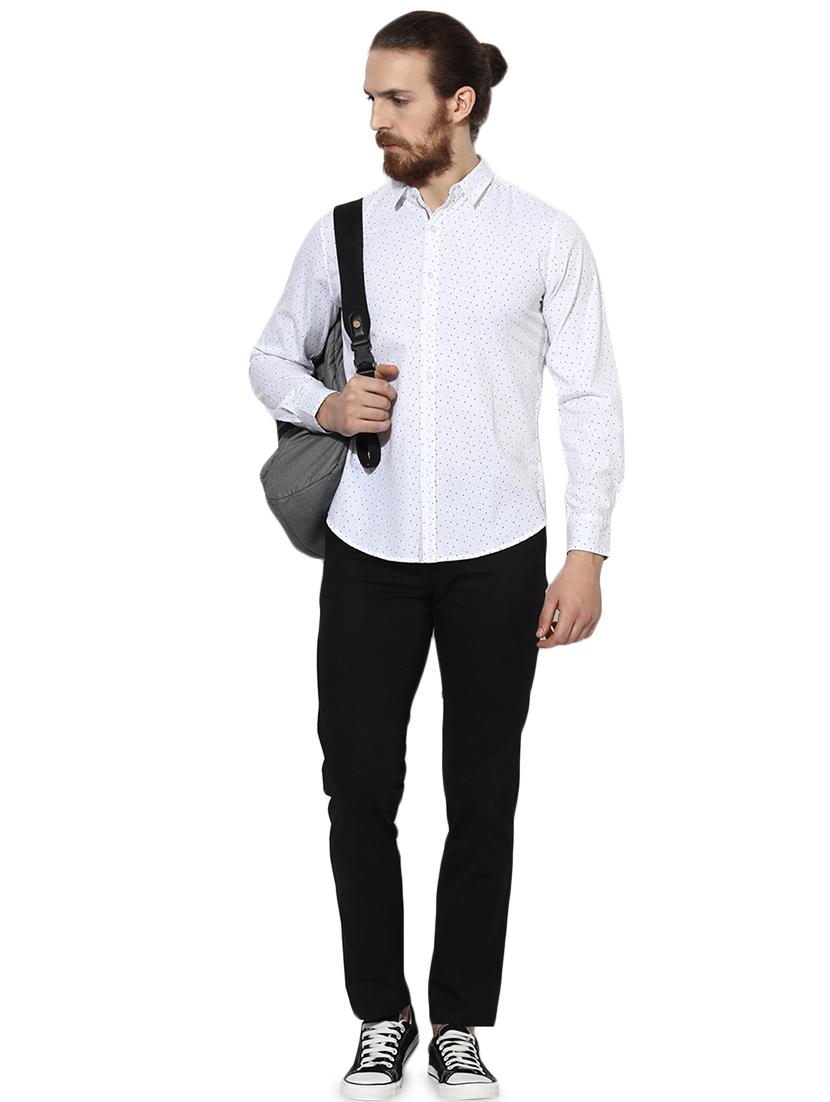 white printed casual shirt - 16702155 - Zoom Image - 4