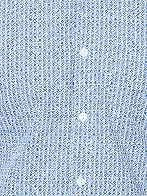 blue printed casual shirt - 16702158 - Standard Image - 5