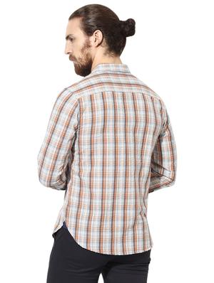 multi colored checkered casual shirt - 16702160 - Standard Image - 3