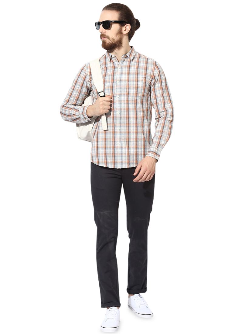 multi colored checkered casual shirt - 16702160 - Zoom Image - 4
