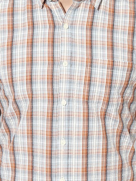 multi colored checkered casual shirt - 16702160 - Zoom Image - 5