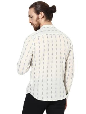 white printed casual shirt - 16702164 - Standard Image - 3