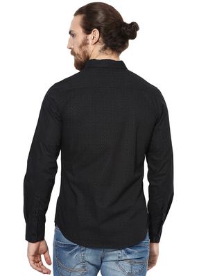 black printed casual shirt - 16702169 - Standard Image - 3