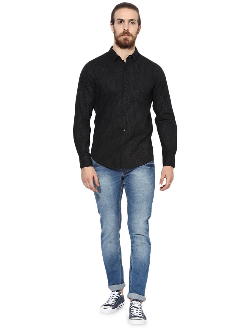 black printed casual shirt - 16702169 - Zoom Image - 4