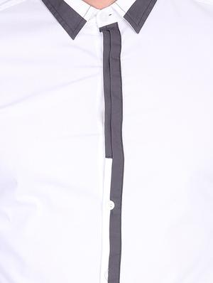 white solid casual shirt - 16702184 - Standard Image - 5