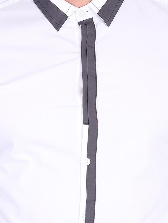 white solid casual shirt - 16702184 - Zoom Image - 5
