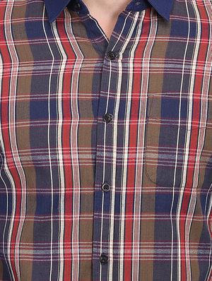 multi colored checkered casual shirt - 16702185 - Standard Image - 5