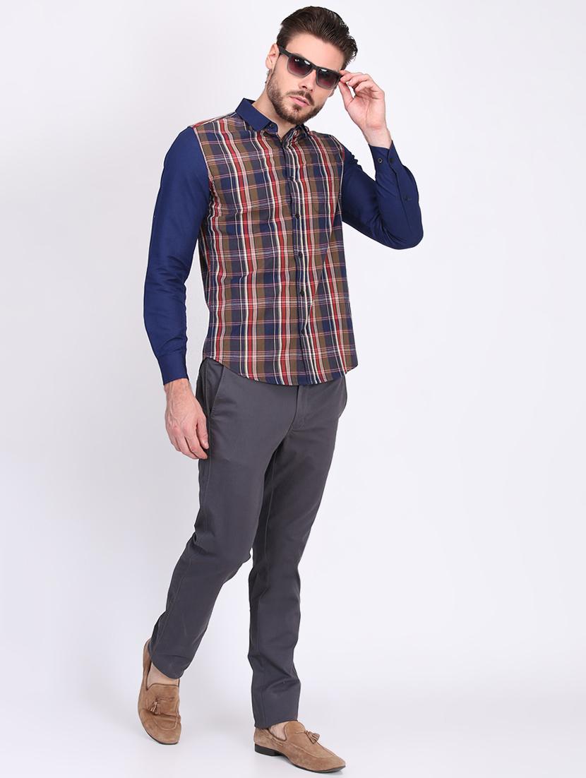 multi colored checkered casual shirt - 16702185 - Zoom Image - 4