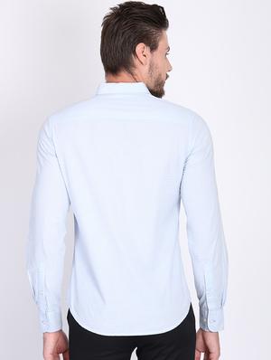 light blue checkered casual shirt - 16702195 - Standard Image - 3