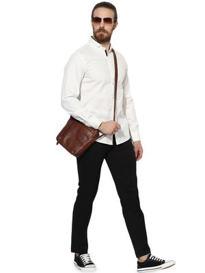 white solid casual shirt - 16702199 - Standard Image - 4