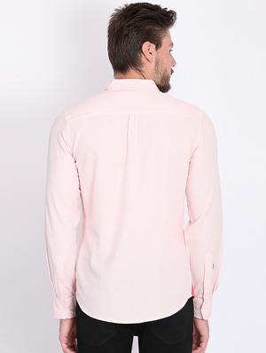 pink checkered casual shirt - 16702212 - Standard Image - 3