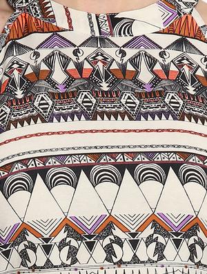 halter neck printed tunic - 16702229 - Standard Image - 5