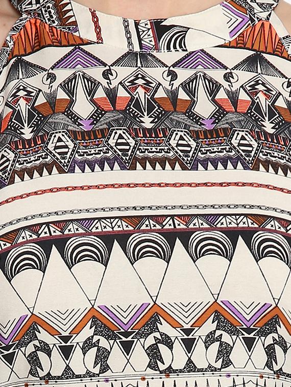 halter neck printed tunic - 16702229 - Zoom Image - 5