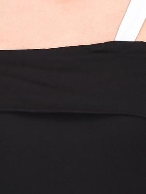 color block single cold shoulder top - 16702234 - Standard Image - 5