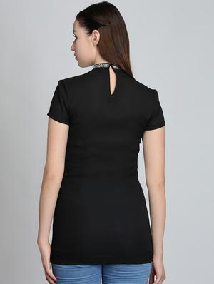 choker neck lace detail top - 16702244 - Standard Image - 3