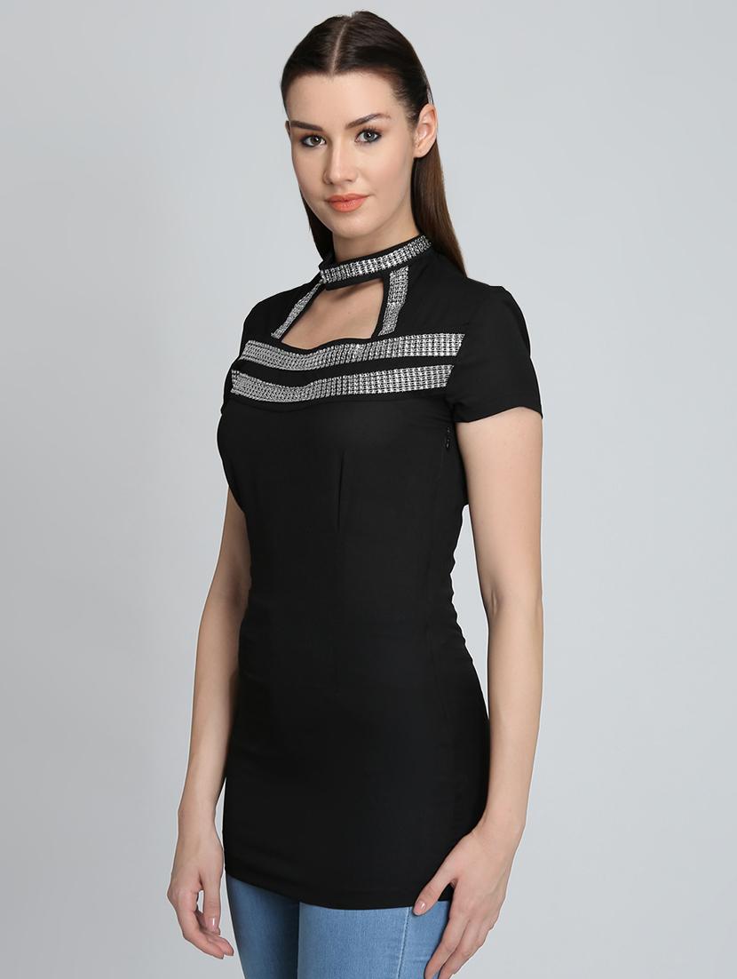 choker neck lace detail top - 16702244 - Zoom Image - 2