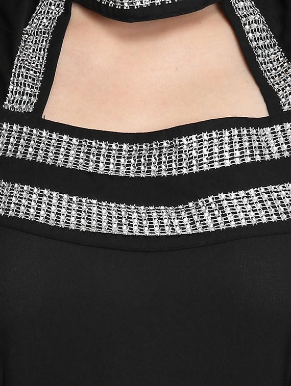 choker neck lace detail top - 16702244 - Zoom Image - 5