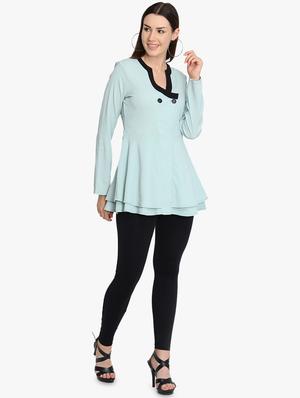 v-neck long sleeved tunic - 16702251 - Standard Image - 4