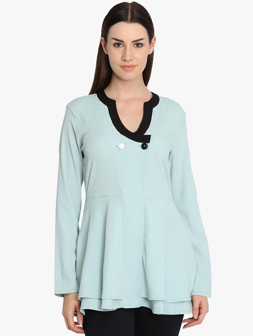 v-neck long sleeved tunic - 16702251 - Zoom Image - 1