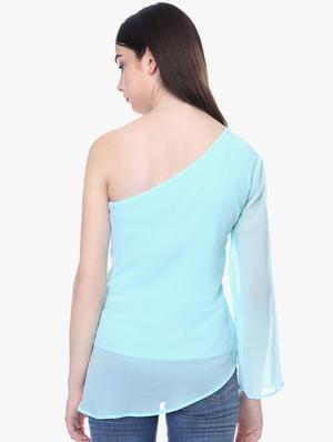single shoulder solid top - 16702254 - Standard Image - 3