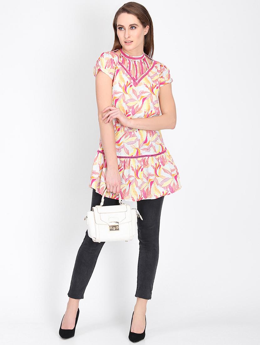 lace detail styled back tunic - 16702266 - Zoom Image - 4