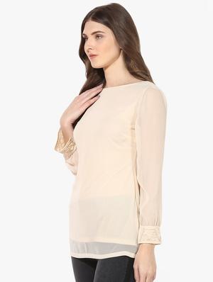 boat neck solid top - 16702268 - Standard Image - 2