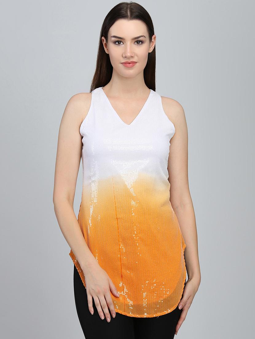 v-neck ombre tunic - 16702279 - Zoom Image - 1