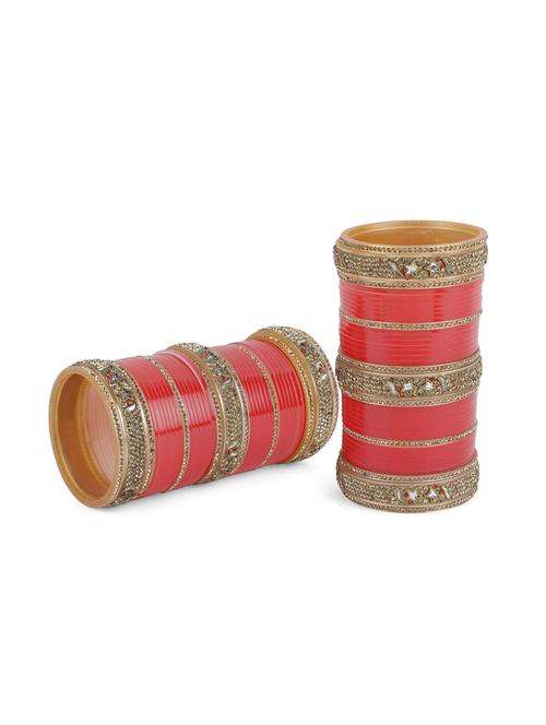 red gold tone bangles - 16702320 - Standard Image - 1