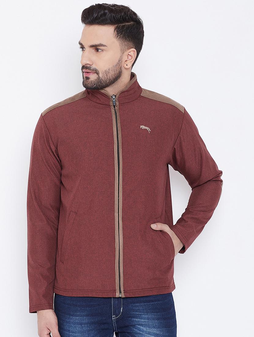 red solid casual jacket - 16702357 - Zoom Image - 1