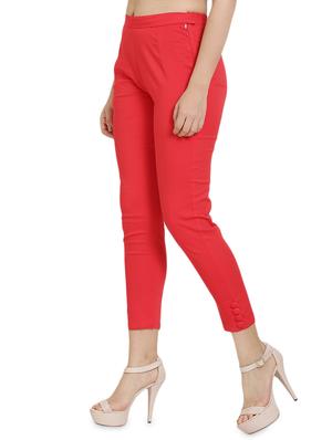 high rise button detail trouser - 16702696 - Standard Image - 2