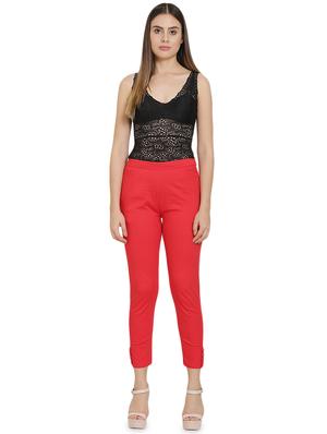 high rise button detail trouser - 16702696 - Standard Image - 4