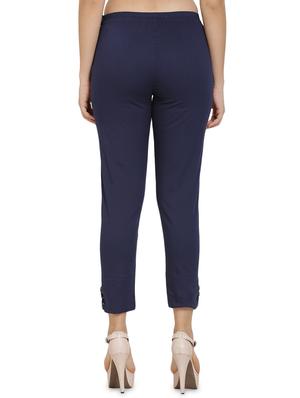 high rise button detail trouser - 16702697 - Standard Image - 3